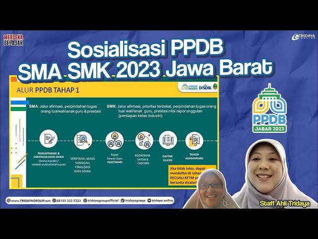 Sosialisasi PPDB SMA SMK 2023 Jawa Barat