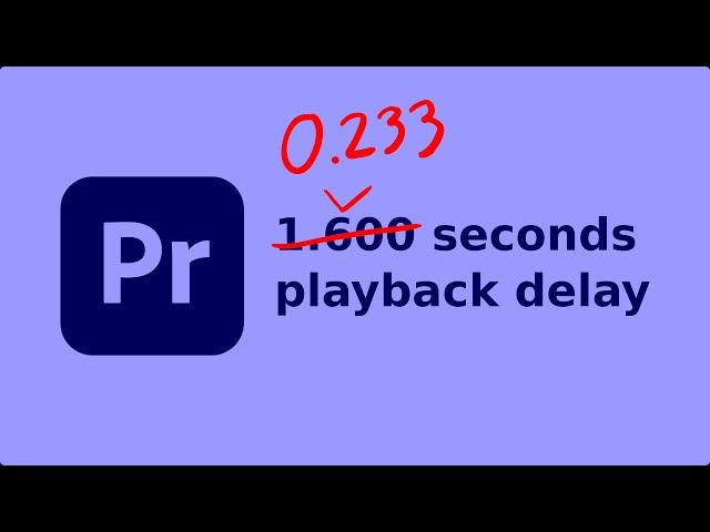 Adobe Premiere Pro 2023/2022 Slow Playback Lag Performance Fix