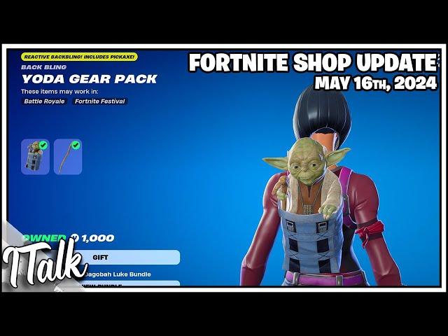 YODA IS BACK & MORE! Fortnite Item Shop [May 16th, 2024] (Fortnite Chapter 5)