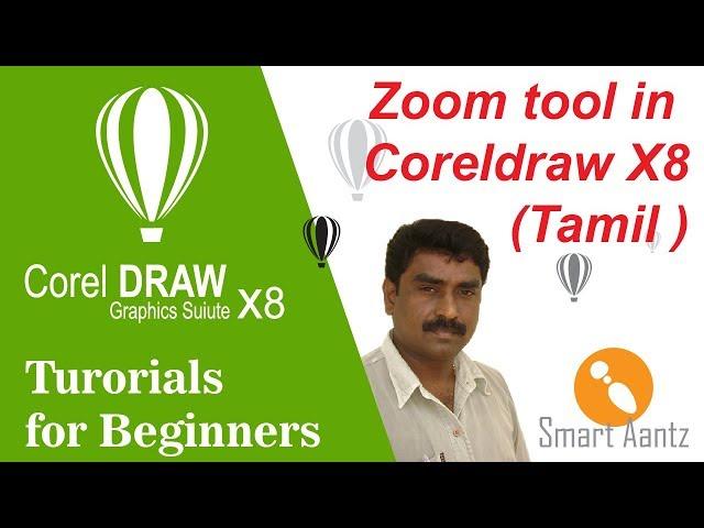 How to use Zoom tool in coreldraw X8