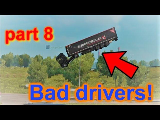 Euro truck simulator multiplayer - road rage, bad drivers 8