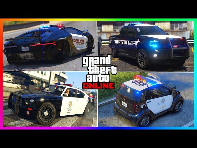 ALL NEW Unreleased Police Vehicles, FORD F-150, Panto Cop Car, BUFFALO, GTA 5 DLC(GTA Online Update)