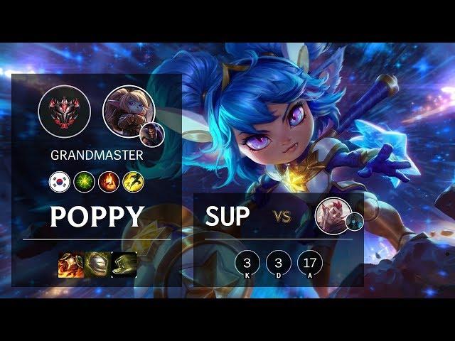 Poppy Support vs Rakan - KR Grandmaster Patch 10.10