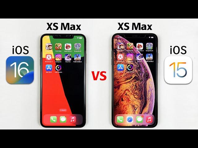 iOS 16 vs iOS 15 SPEED TEST - iPhone XS Max iOS 16 vs iPhone XS Max iOS 15 Speed Test