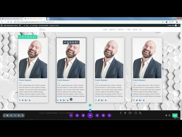 Creating The Team Section using DIVI THEME 2020