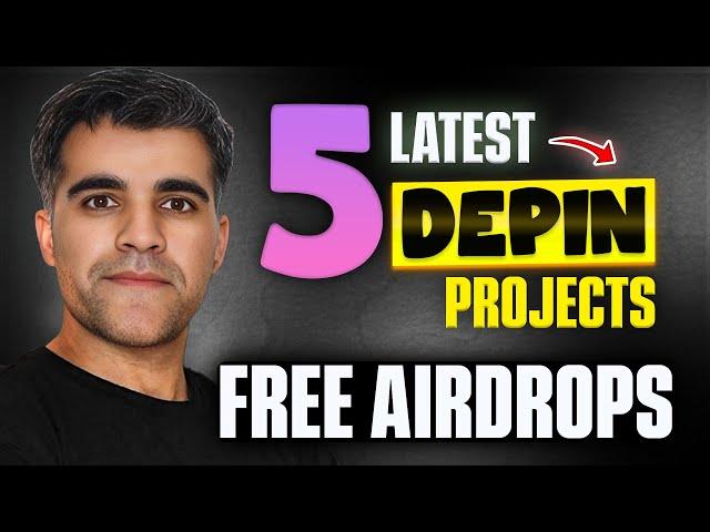 Mine FREE Crypto Airdrops from these Latest 5 DePIN Projects