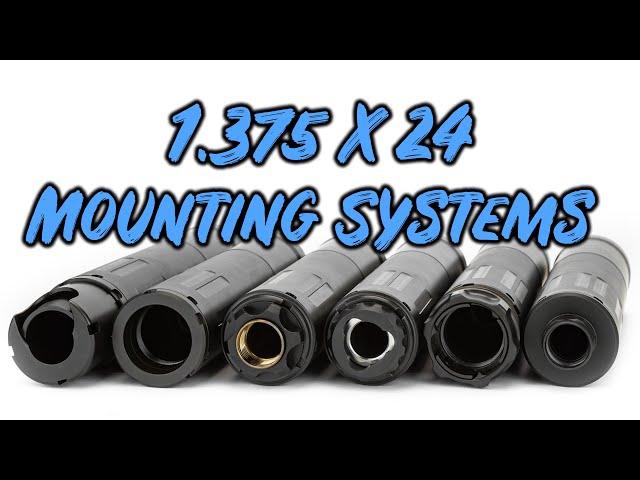 Griffin Mounting Systems for 1.375x24 Sound Suppressors