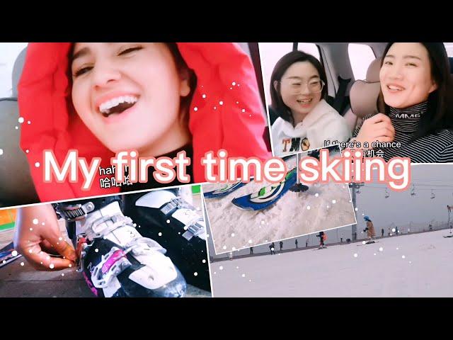 Skiing in China Zhengzhou (My first time) 去滑雪 | 4K | Mahzaib vlogs(4) | 中英字幕