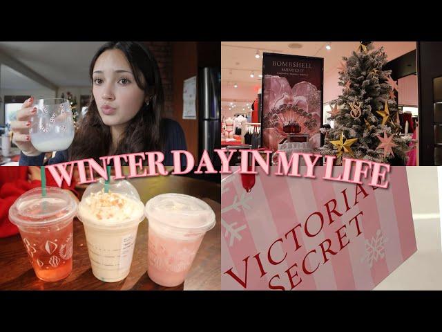 winter vlog ️ shopping, starbucks, & haul  vlogmas day 18 