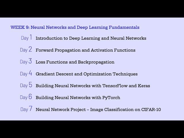 Mastering Neural Networks and Deep Learning: Build, Train, and Optimize AI Models