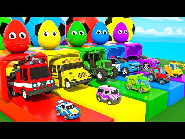 Color Balls & Sing a Song! | Wheels On the Bus, Ten in the Bed | Baby Nursery Rhymes & Kids Songs