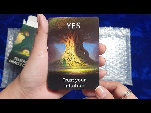 Telepathy Oracle Cards #unboxing #purpletintarot