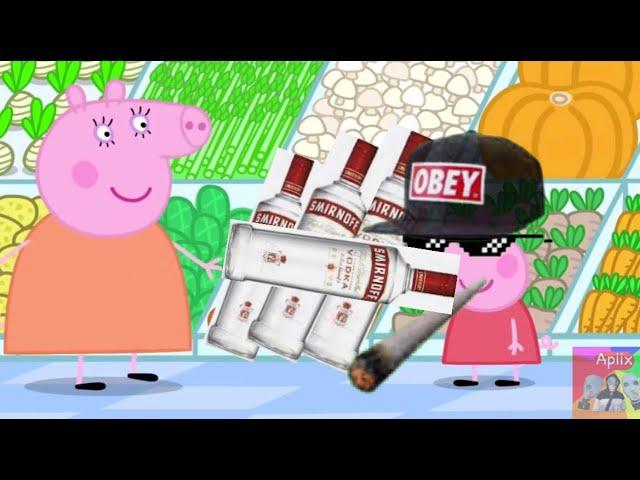 Slav Peppa Pig Buys Vodka|Apiix Slav [Made with Kinemaster]