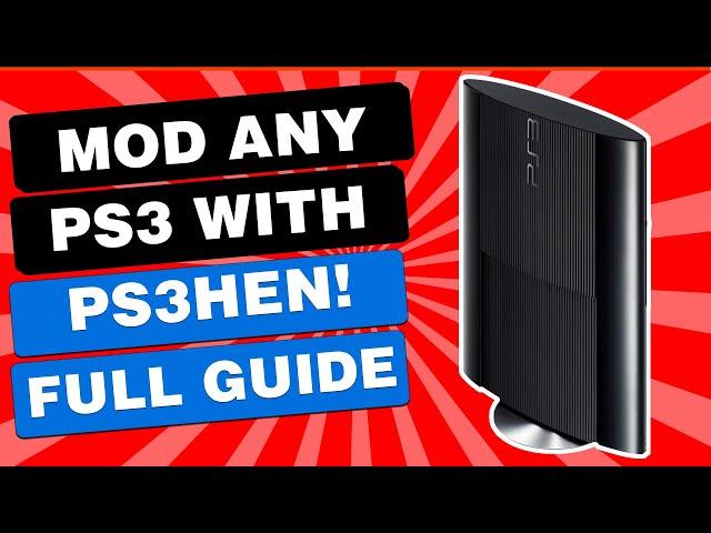 How To Mod PS3 Super Slim 486 PS3HEN or Slim Or Fat Models