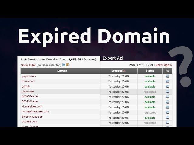 How to buy Expired Domain | Expired Domain Analysis by Expert Azi