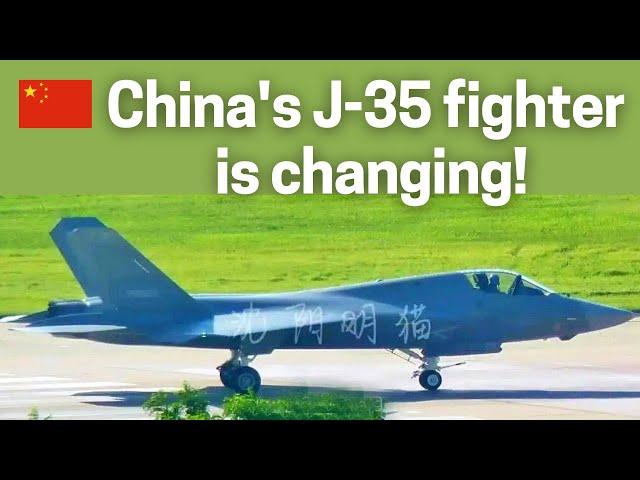 China's J-35 fighter is changing! Mass-production prototype has these few things totally revamped