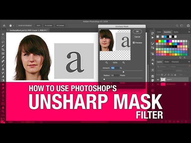 How to use Photoshop's Unsharp Mask filter