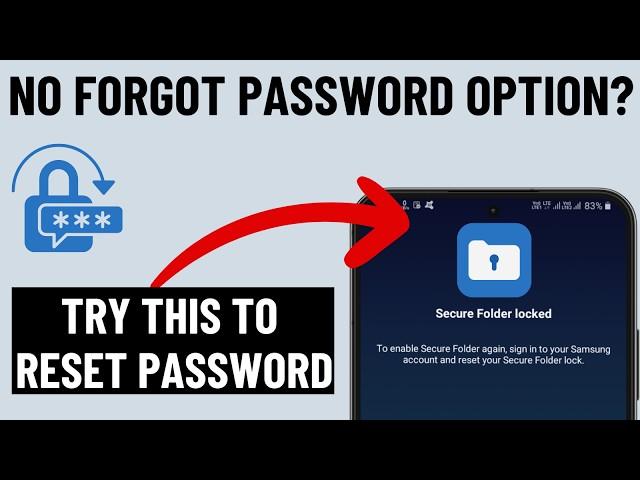 Forgot Secure Folder Password on Samsung | Reset Secure Folder Password Problem Solved