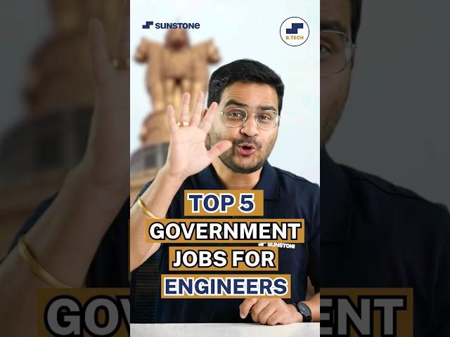 Top 5 Govt. Jobs for Engineers/B.Tech in 2023 #shorts #youtubeshorts #btechjobs #governmentjobs