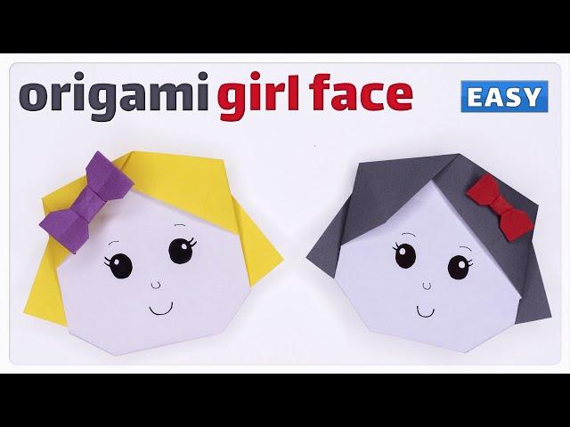 how to make origami girl face step by step easy