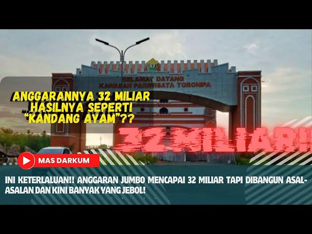 WARGA KAGET, GERBANG DENGAN ANGGARAN MILIARAN DI BANGUN BUKAN DARI BETON DAN KINI MULAI RUSAK #korup