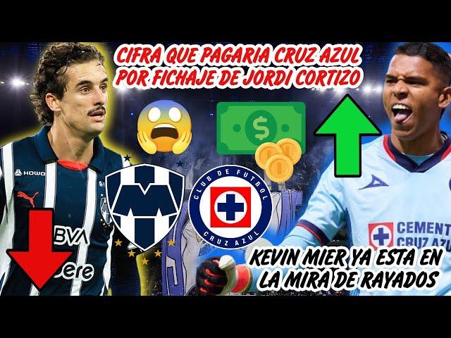 CIFRA QUE PAGARIA CRUZ AZUL POR FICHAJE DE JORDI CORTIZO | KEVIN MIER YA ESTA EN LA MIRA DE RAYADOS