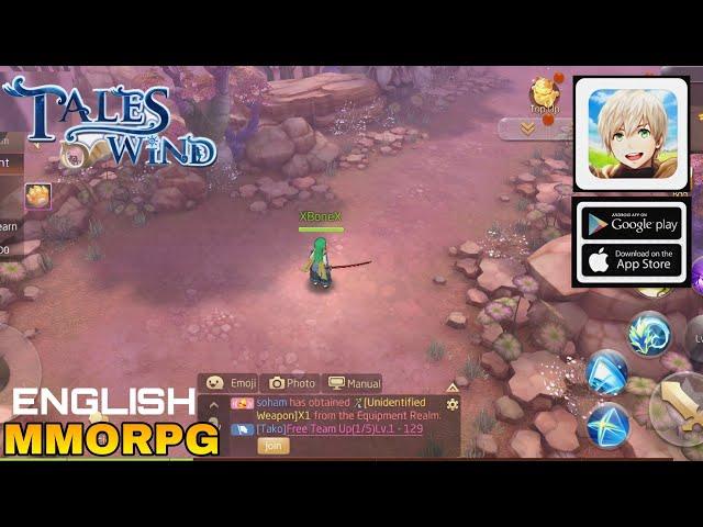 Tales Of Wind Gameplay  English  MMORPG For Android/ios 2024