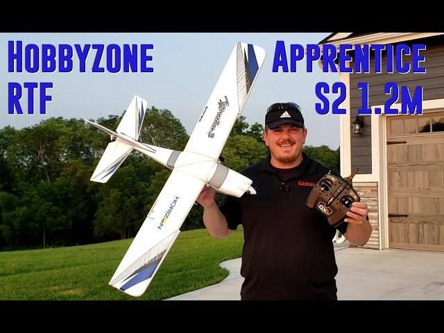 HobbyZone - Apprentice S2 1.2m RTF - Unbox, Build, Radio Setup, Flights, & Various Repairs