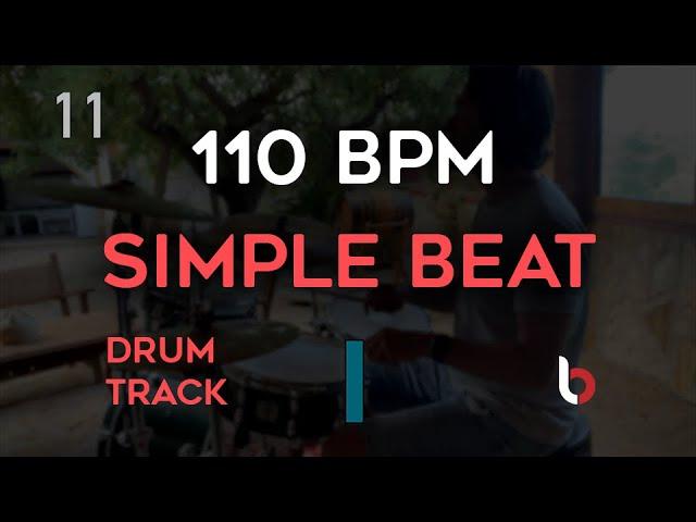 110 BPM Drum Beat - Simple Straight