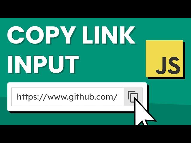 How to Create a "COPY LINK" Input Field with HTML, CSS & JavaScript