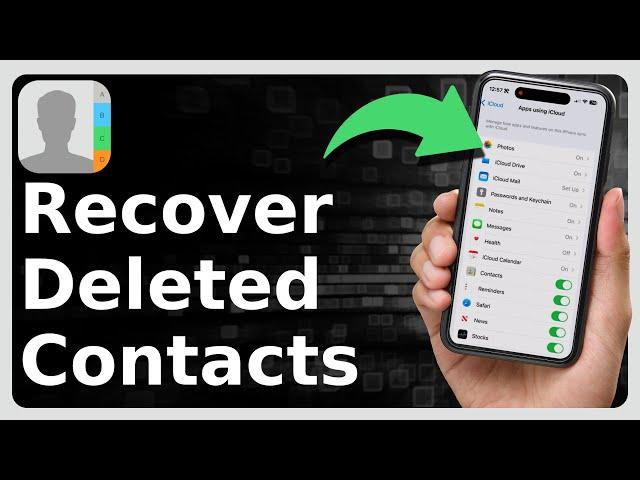 How To Recover Deleted Contacts On iPhone