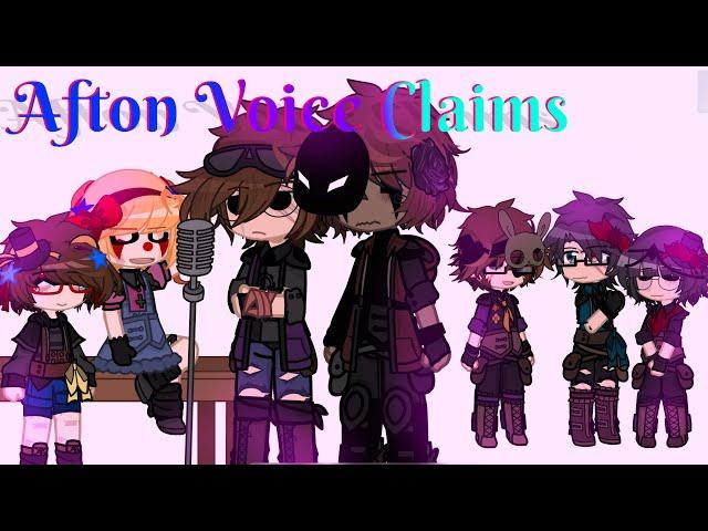 Afton Voice Claims || Main AU || 