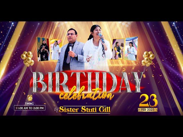 BIRTHDAY CELEBRATION MEETING  WITH PROPHET MANISH GILL & PASTOR AARTI GILL (23-02-2025)