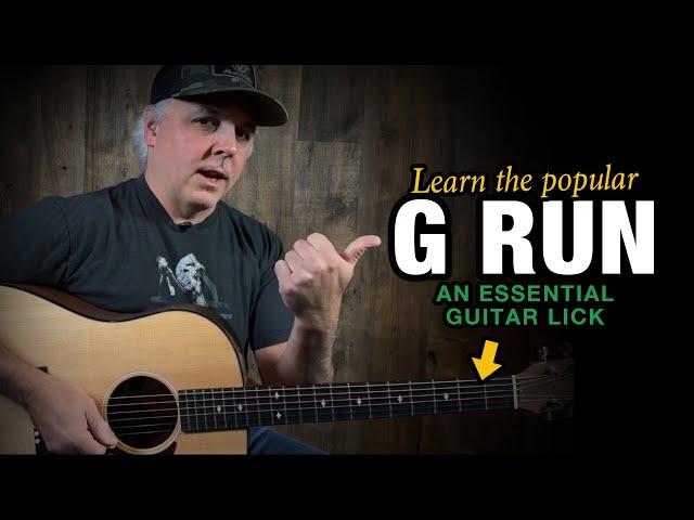 The Classic "G Run" – An Essential Guitar Lick!