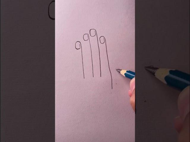 Very easy to draw a hand