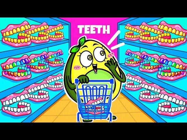 Which Teeth Is Right for Avocado? || CRAZY DENTIST Checkup  || Funny Situations By Avocado Couple