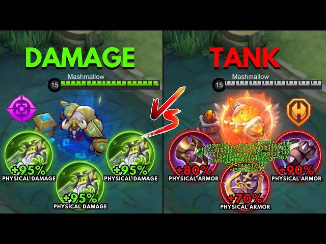 Minotaur Damage Build vs Minotaur Tank Build