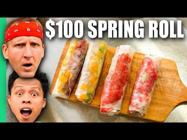 $100 Spring Roll VS $1 Spring Roll!!! Vietnam's Most Dynamic Street Food!!