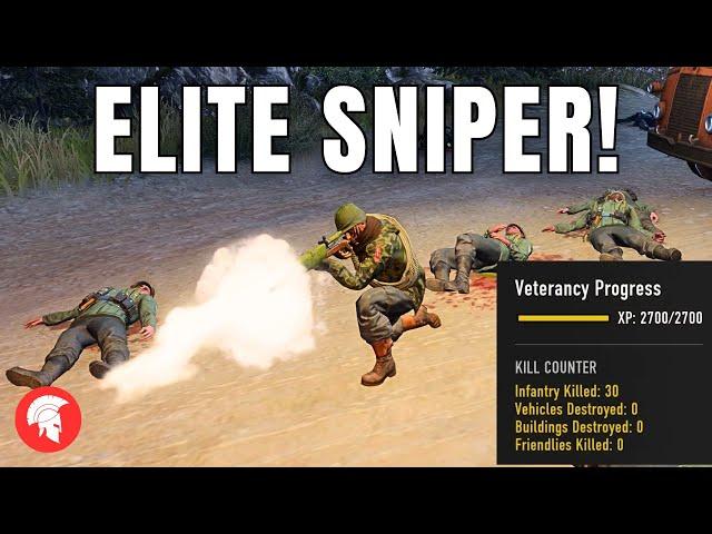 Company of Heroes 3 - ELITE SNIPER! - US Forces Gameplay - 4vs4 Multiplayer - No Commentary