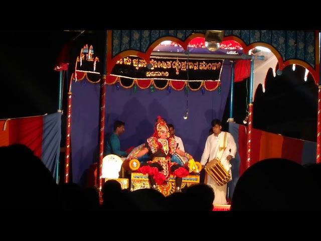 Yakshagana Pandavashwamedha-Hanumagiri Mela-Diwakar Rai Sampaje as Babruvahana