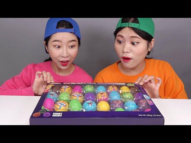 Mukbang 지구젤리 눈알젤리 먹방 Earth jelly eyeball jelly DONA 도나