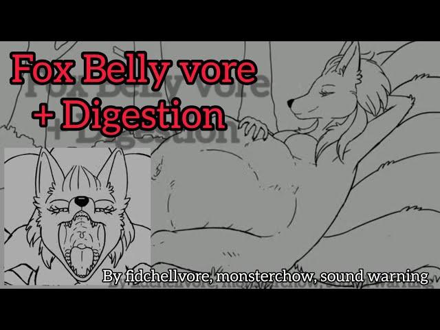 Fox Belly vore + digestion by fidchellvore sound warning monsterchow #[V -ANIM 3]