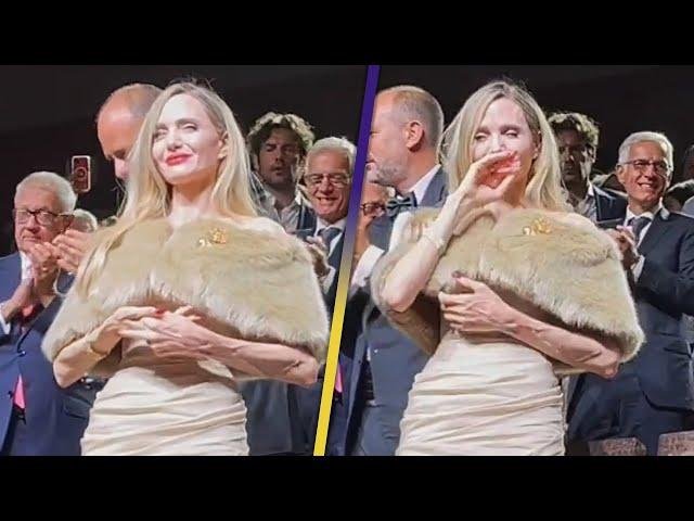 Angelina Jolie Tears Up During Venice Film Festival Standing Ovation