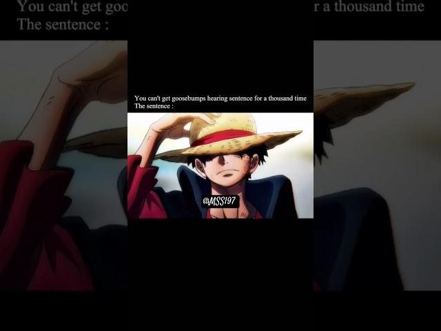 goosebumps confirm #monkey.d.luffy #onepiece