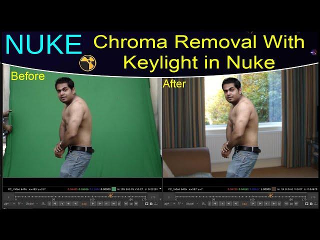 Nuke Tutorial – Chroma Removal With Keylight in Nuke | Chroma Removal in Nuke | Keylight in Nuke