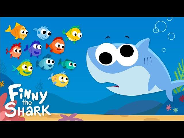 10 Little Fishies | Finny The Shark