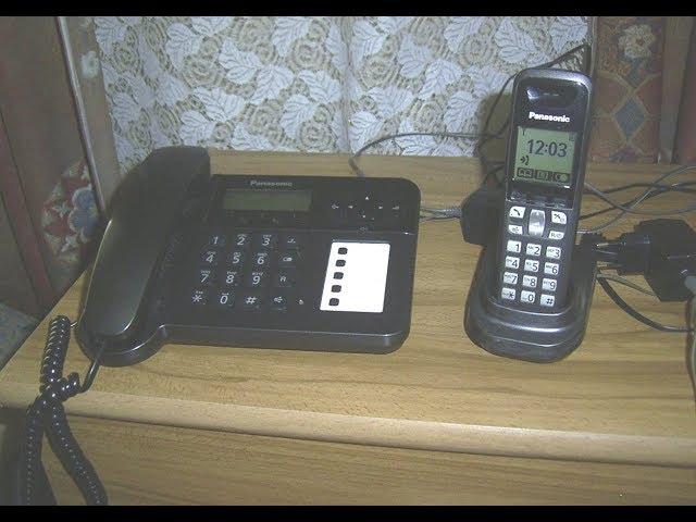 Funktionsprüfung Telefon  Panasonic  KX-TG6451G +  Mob. KX-TGA641EX