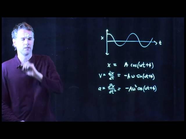 Cosine solution to Simple Harmonic Motion