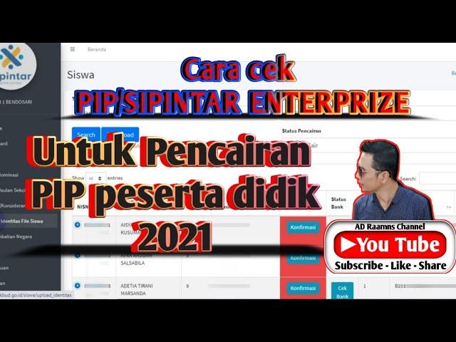 Cara cek Sipintar Enterprise atau PIP SMP terbaru 2021 -adraamns