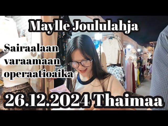 Maylle Joululahja Ja Sairaalassa Käynti Operaatiota Varten 26.12.2024 Thaimaa